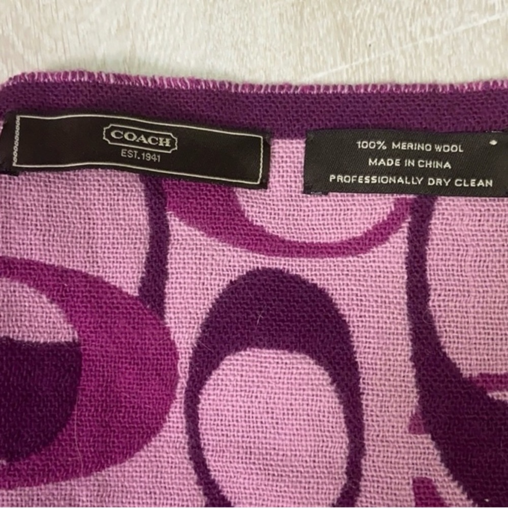 Coach Reversible Scarf - Picture 4 of 4